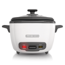 Black & Decker Non-Stick Rice Cooker & Steamer White, 16 Cups
