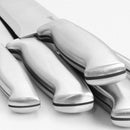 Oster Baldwyn 22-Piece Cutlery Block Set, Brushed Satin