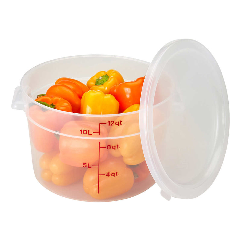 Cambro Round 11.4 L (12 qt) Container with Lid, 2-pack