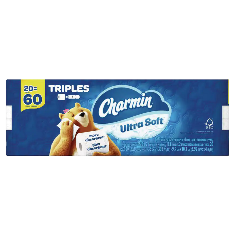 Charmin Ultra-Soft Toilet Paper, 20-Roll