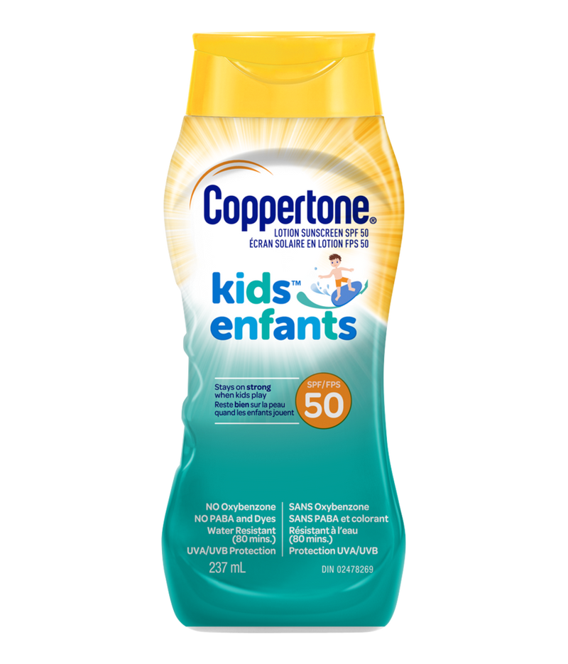 Coppertone Kids SPF50 Sunscreen Lotion, 237-mL