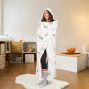 S&Co. Home - Hooded Throw with Sherpa (White)