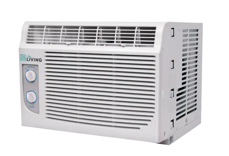 For Living Manual Window Air Conditioner/AC, 5,000-BTU, White