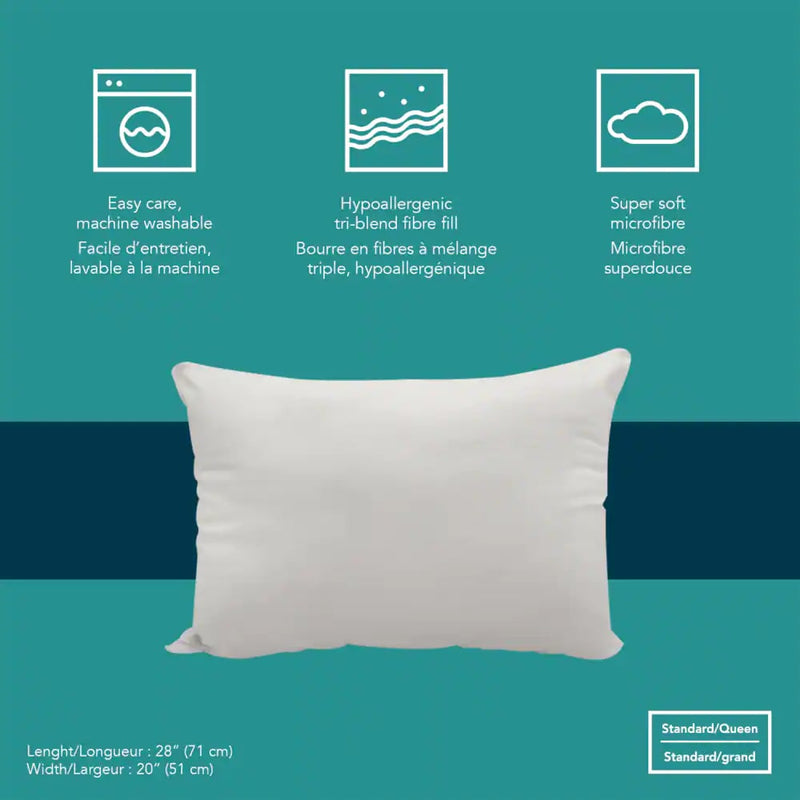 For Living Everyday Comfort Super Soft Microfibre Pillow