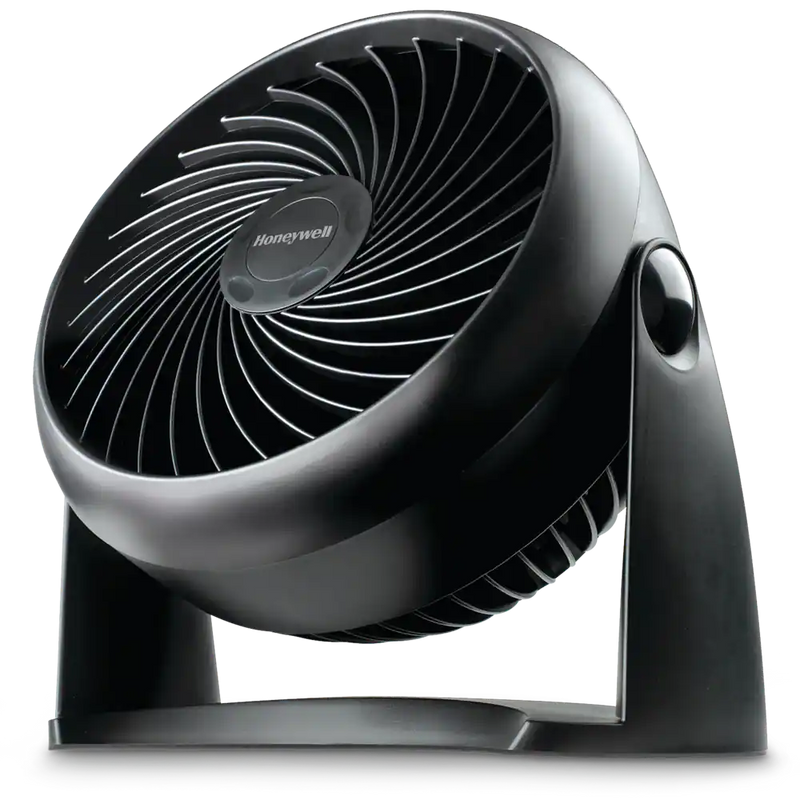 Honeywell TurboForce Tilt-Head Portable Air Circulator Table/Desk Fan, 3-Speed, Black, 7-in