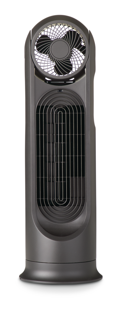 Honeywell TurboForce 2-in-1 Electric Air Circulator & Power Tower Fan, 6-Speed, Black