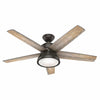 Hunter 52 in. (132.08 cm) Bronze Abernathy Integrated Ceiling Fan with Remote