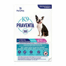 Parapet K9 Praventa 360 Flea and Tick Treatment for Dogs 4.6kg to 11kg, 6 Tubes