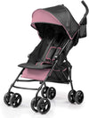 Summer 3Dmini Convenience Stroller, Pink Lightweight Infant Stroller with Compact Fold