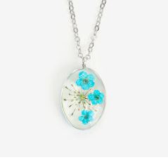 Necklace with Flower-Insert Pendant, 2 Pack