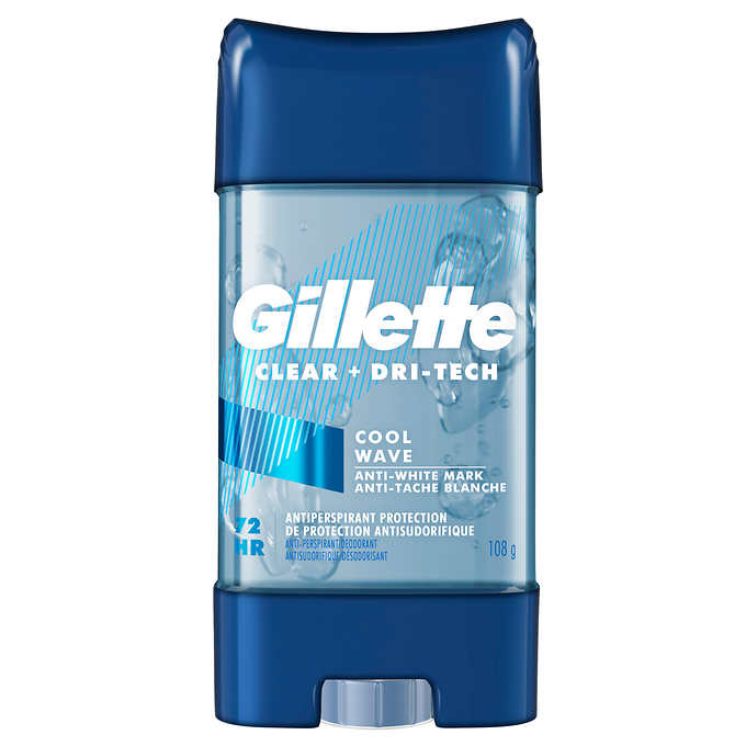 Gillette Cool Wave Clear Gel Men's Antiperspirant and Deodorant - Pack of 5
