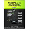 GilletteLabs with Exfoliating Bar Razor - 1 Handle, 8 Blade Refills