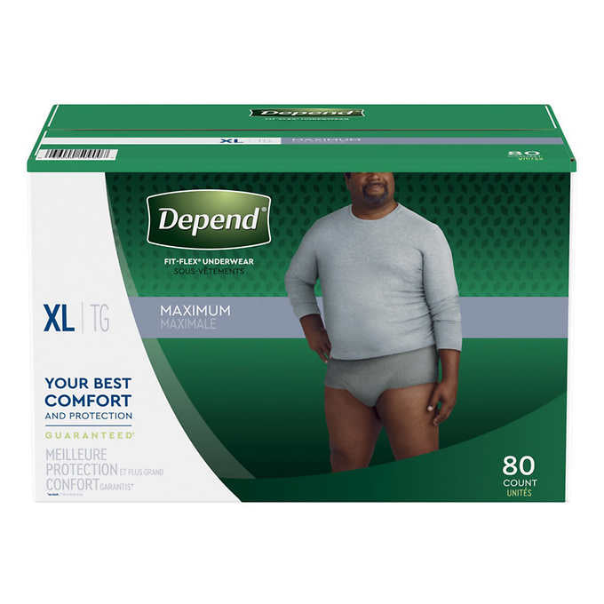 Depend Men's Maximum Absorbency Underwear (X-Large)