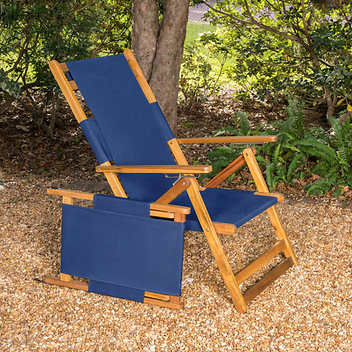 Patioflare Portable Lounge Chair with Leg Rest | Outdoor Chair