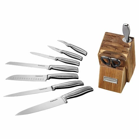 Cuisinart 10-piece Soft Hammered German Steel Knife Block Set