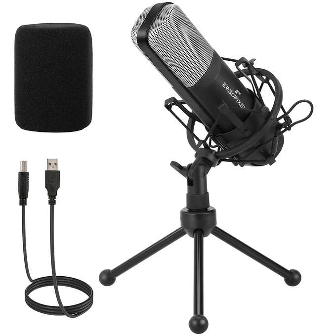 Ergopixel Black Studio Microphone with Tripod
