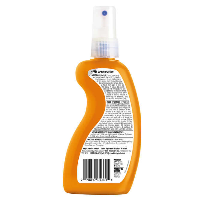 KINeSYS 30 SPF Kids Sunscreen Spray 120 ml 4-pack