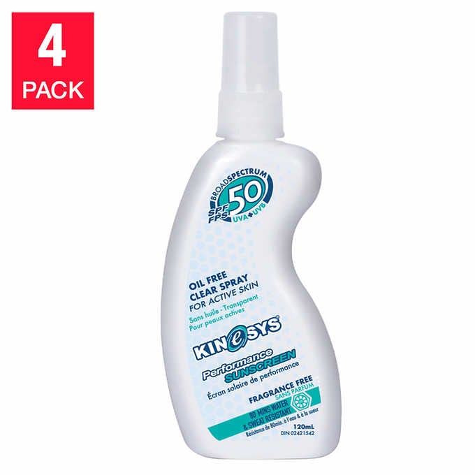 KINeSYS 30 SPF Fragrance-free Sunscreen Spray 120 ml