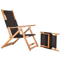 Patioflare Portable Lounge Chair with Leg Rest |Outdoor Chair