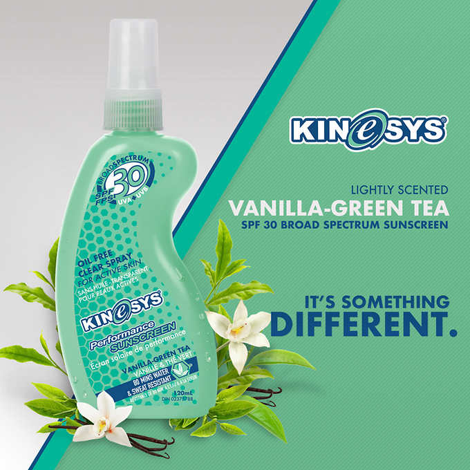 KINeSYS SPF30 Vanilla Green Tea Sunscreen 4-pack