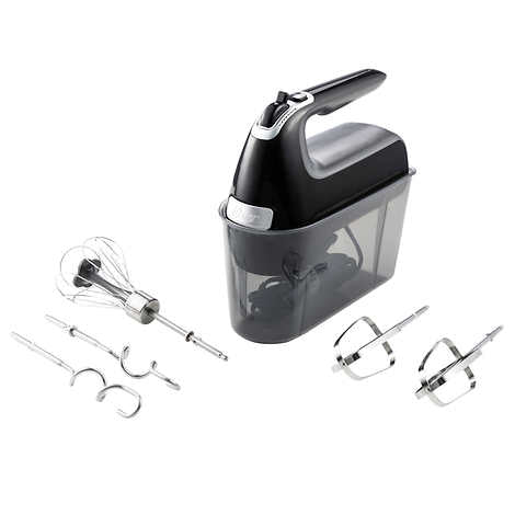 Lilpartner Hand Mixer Electric, 400W Ultra Power Kitchen Mixer Handheld Mixer with 2x5 Speed (Turbo Boost & Automatic Speed) + Storage Box