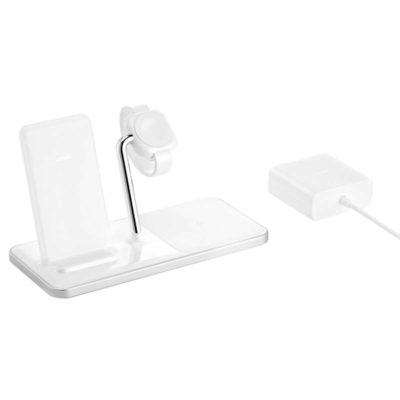 Ubio Labs 3-in-1 Wireless Charging Stand with Magnetic Apple Watch Module