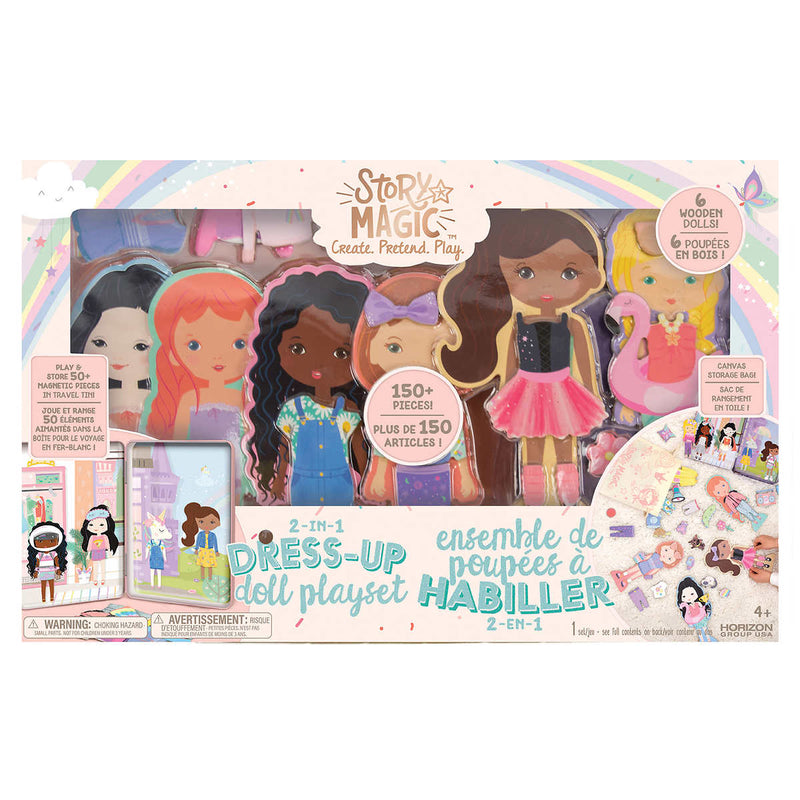 Story Magic 2-in-1 Dress Up Doll Playset