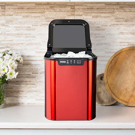 Danby Stainless Steel Ice Maker (Red)