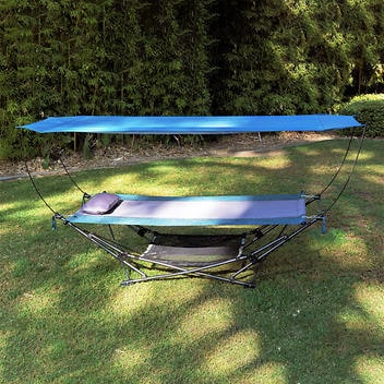 Mac Sports Folding Hammock With Removable Canopy