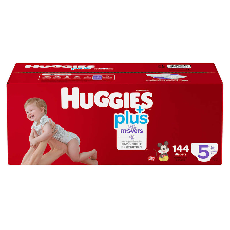 Huggies Little Movers Plus, Size 5, Pack of 144