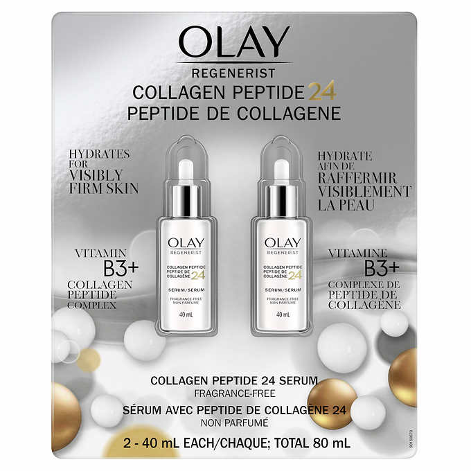 Olay Collagen Peptide 24 Serum, 2 x 40 mL