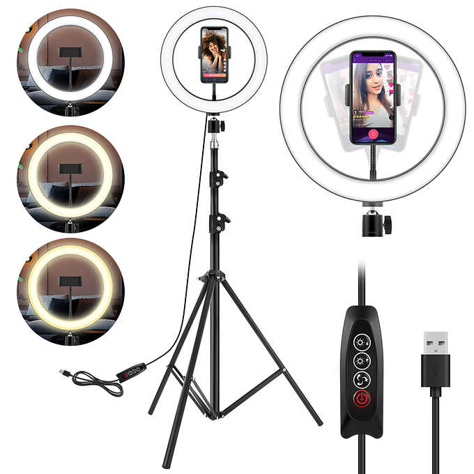 Ergopixel Long Tripod with LED Ring Light