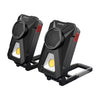 Infinity X1 Work Lights with Bluetooth Speakers, 2-pack