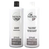 Nioxin Cleanser Shampoo and Scalp Therapy Conditioner, 2 x 1 L