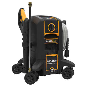 Powerplay Spyder 2000 PSI Electric Pressure Washer with 4-wheel Steering and High Pressure Foam Cannon
