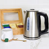 Kenmore 1.7 L (1.8 qt) Digital Cordless Kettle - Stainless Steel