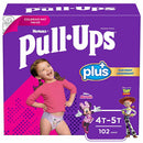 Huggies Pull-Ups Plus Training Pants 4T to 5T Girl, 102-pack