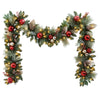 2.7 m (9 ft.)  Decorated Garland Pre-Lit with 90 LED Lights