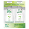 Live Clean Green Earth Shampoo and Conditioner, 2 x 1 L