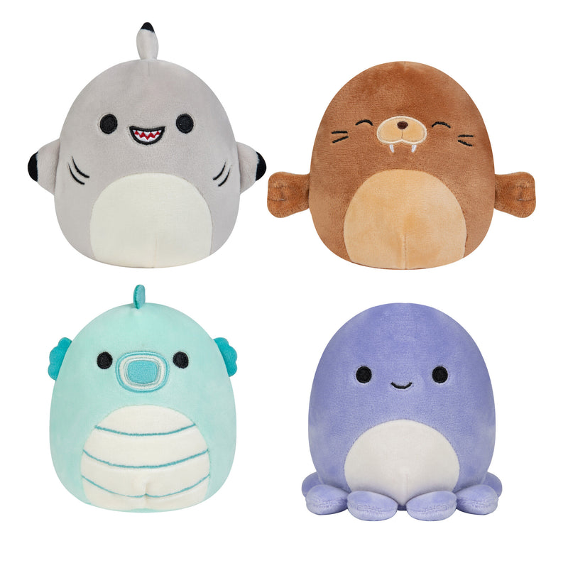 5-inch Squishmallows, Sea Animal Theme, 8-pack
