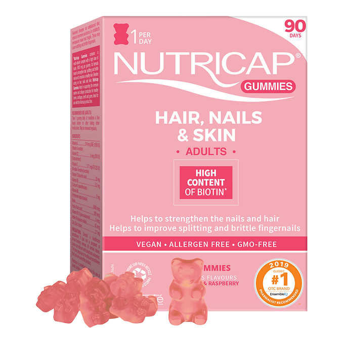Nutrisanté Nutricap Hair, Nails, and Skin, 90 gummies, 2-pack