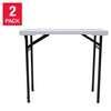 Star Elite Heavy Duty Multi-purpose 86.4 cm (2.8 ft.) Folding Table, 2-pack