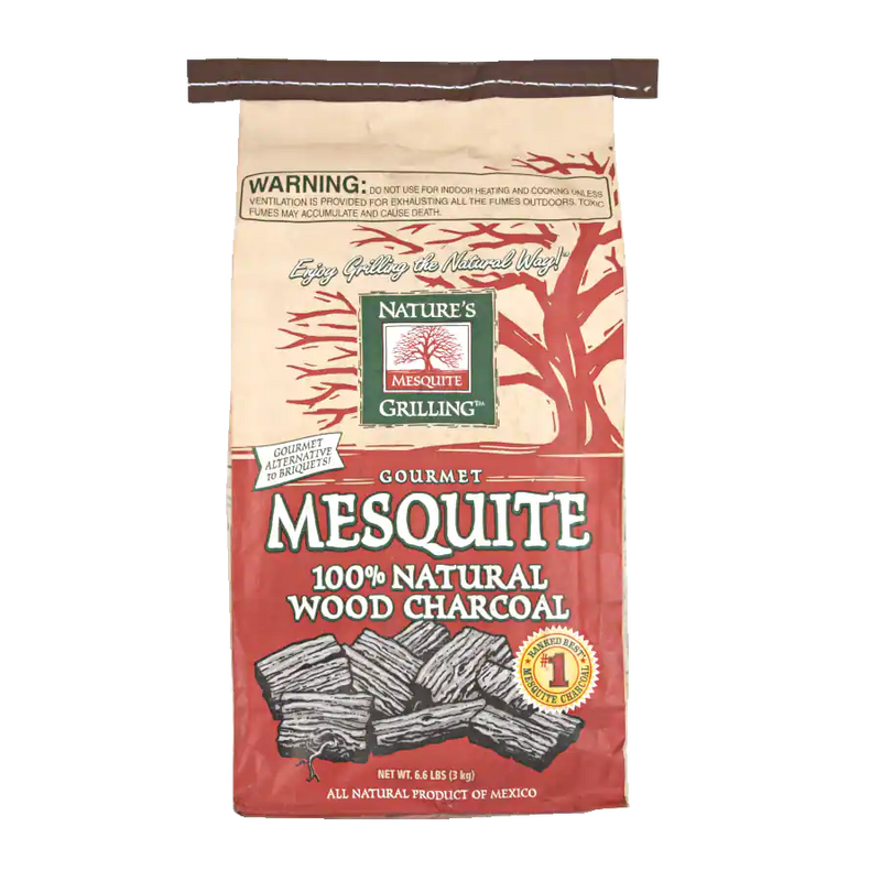 Nature's Grilling Gourmet Mesquite 100% Natural Wood Lump Charcoal For BBQ and Smoker - 3KG