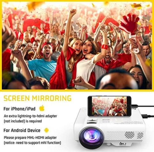 DR. J Professional P68 1080p supported Home Theater Projector