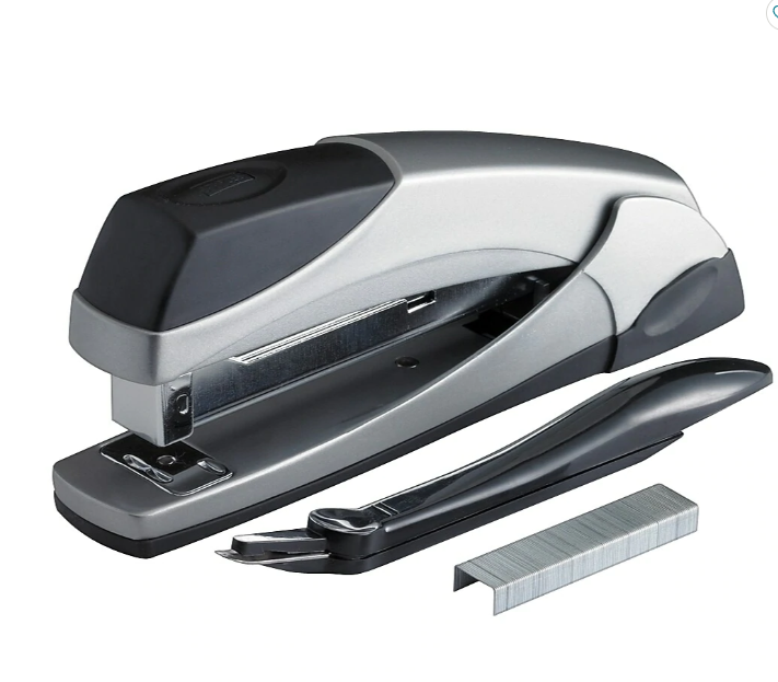 Executive Stapler and Staple Remover Combo Pack - Grey/Black - 20-Sheet Capacity