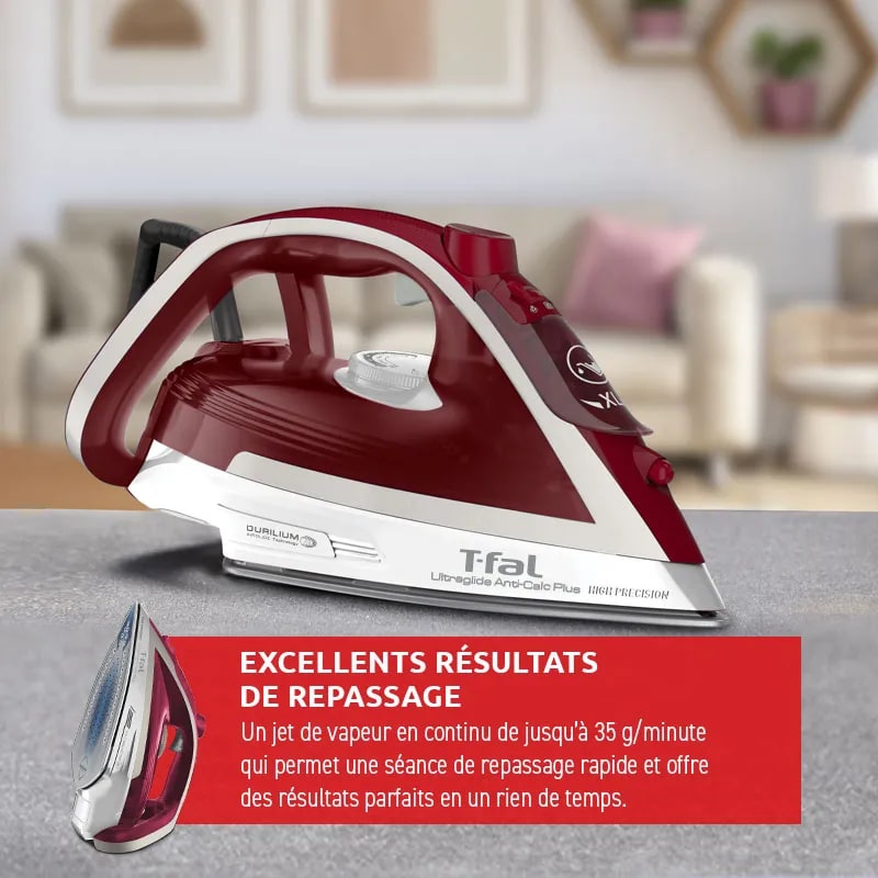 T-fal New UltraGlide Plus Calc-collector - Red