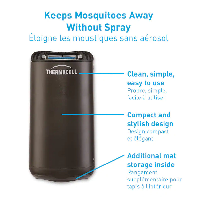 Thermacell Patio Shield Mosquito Repellent Halo Mini, Black